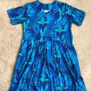 Vintage Blue floral dress